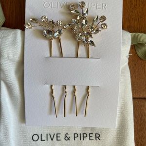 Olive & Piper Hudson Hair Pins in gold